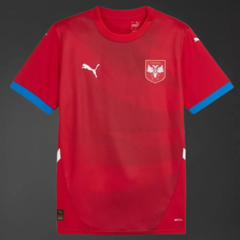 Serbia Home 2024 Fans Version - Short Sleeve Lengan Pendek
