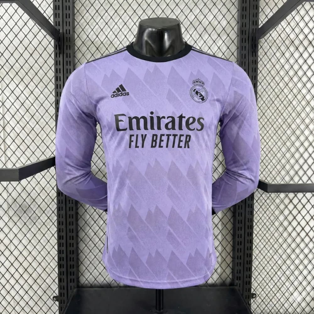 Real Madrid Away 22/23 Player Version - Long Sleeve Lengan Panjang
