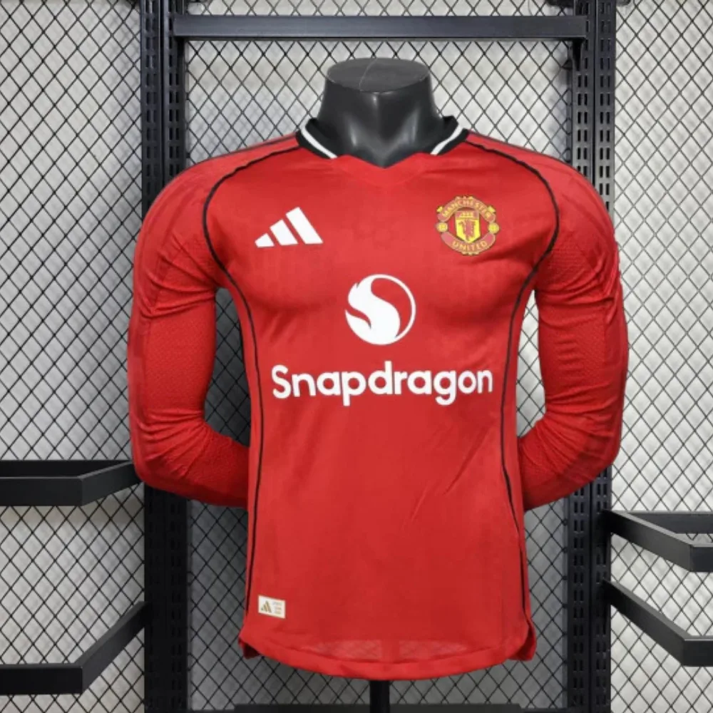 Manchester United Home 25/26 Player Version - Long Sleeve Lengan Panjang